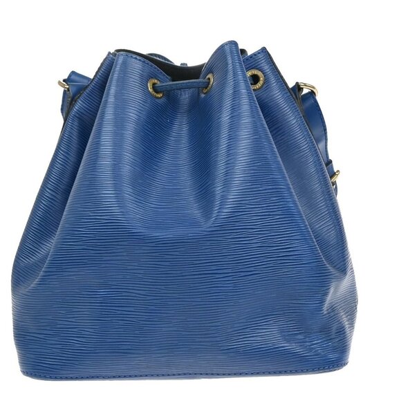 LOUIS VUITTON Petit Noe Drawstring Shoulder Bag Epi Leather Blue - Picture 2 of 5